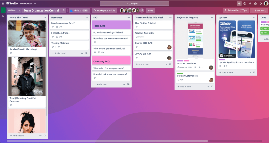 Can we collaborate with other players using AOPG Trello